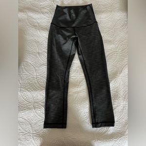 Heathered Graphite Grey lululemon Align™ High-Rise Crop 23"